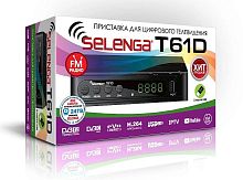 Цифровая приставка SELENGA T61D эфирный DVB-T2/C тв ресивер, тюнер бесплатного IPTV, медиаплеер от магазина Электроника GA