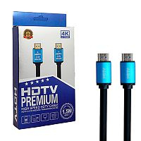 шнур hdmi mrm-power  1,5м hdmi-hdmi 4k hd ver 2.0 premium,позолоченные контакты,силиконовая оболочка  фото