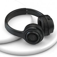 наушники полноразмерные ezra bh03 черные проводные - гарнитура (микрофон, кабель 1,2м, 3,5мм)  фото