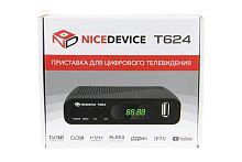 Цифровая приставка NiceDevice T624 эфирный DVB-T2/C тв приставка бесплатное тв тюнер медиаплеер от магазина Электроника GA