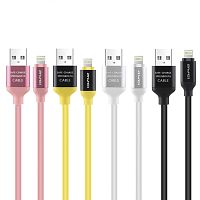 шнур usb - ios lighting awei cl-80 1м (2а), силикон  фото