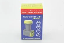 конвертер на 2 выхода gm-122cx круговой поляризации goldmaster twin для триколор/нтв-плюс   фото